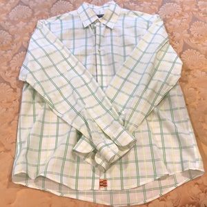 Men’s plaid button-down shirt Large